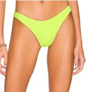 Superdown Noemi Bikini Bottom in Neon Size XXS
